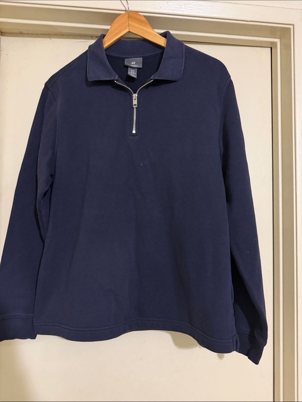 H&M quarter zip up sweater